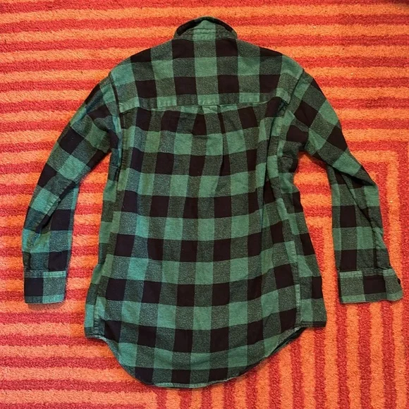 💚 MADEWELL Sunday Flannel *with Pockets!* in Green Buffalo Plaid, Size S… - Picture 5 of 11